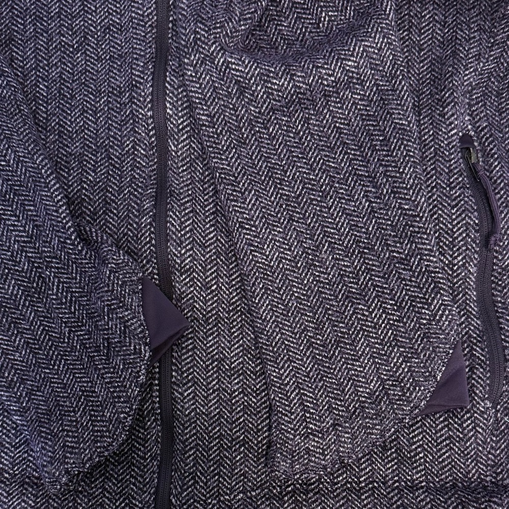 Columbia Purple Knit Herringbone Full Zip Jacket – Women’s XL - Picture 8 of 12